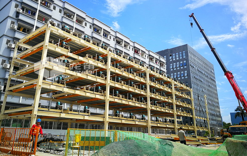 圖1.2  立體車庫的結構選材及占地面積.jpg